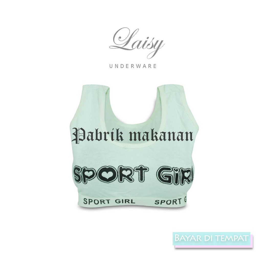 bra sport miniset laisy all size multi warna bahan katun termurah