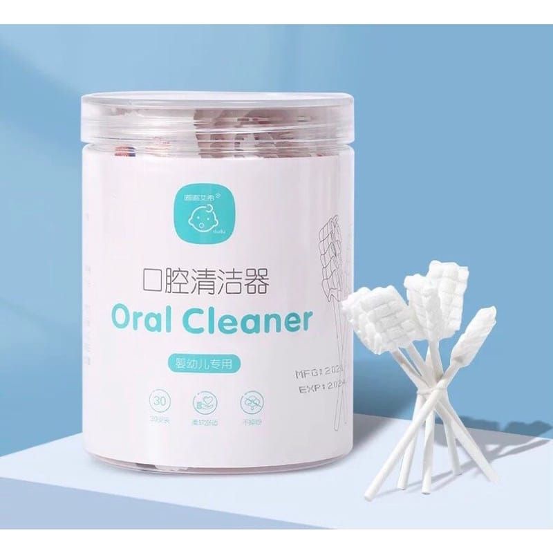 ORAL CLEANER BABY ISI 30PCS / KAIN KASA BATANG PEMBERSIH MULUT &amp; LIDAH BAYI ANAK