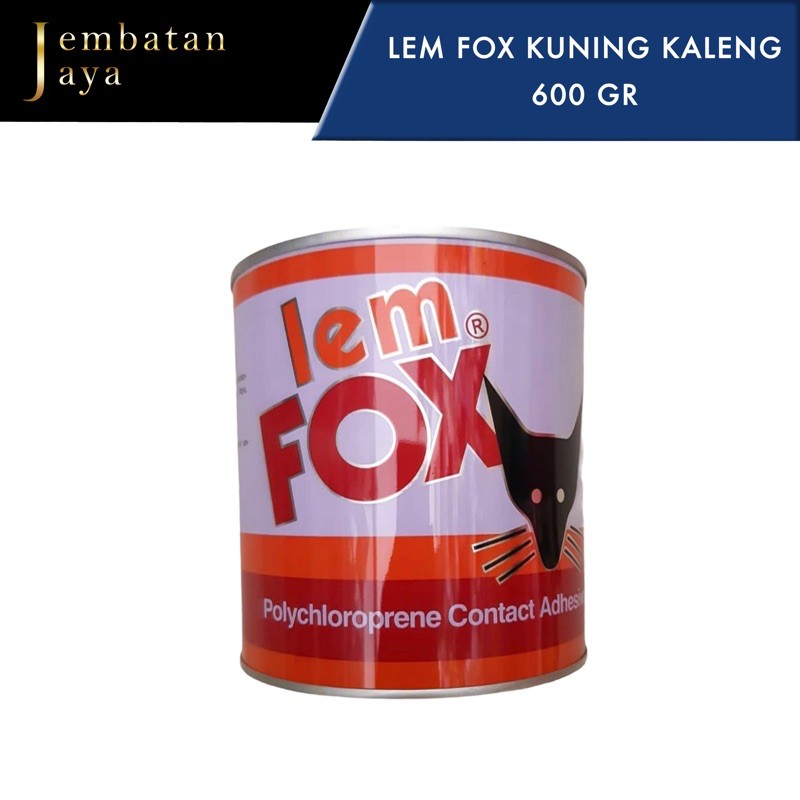 

Lem FOX kaleng kuning uk 600 gram