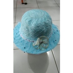 Topi pantai rajut anak/ rajut anak/topi anak perempuan