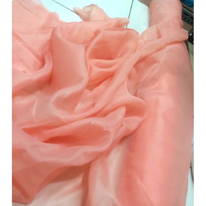 Kain Organza Polos / Organza Premium / Organza Silk Premium / Bahan Organza Grade A