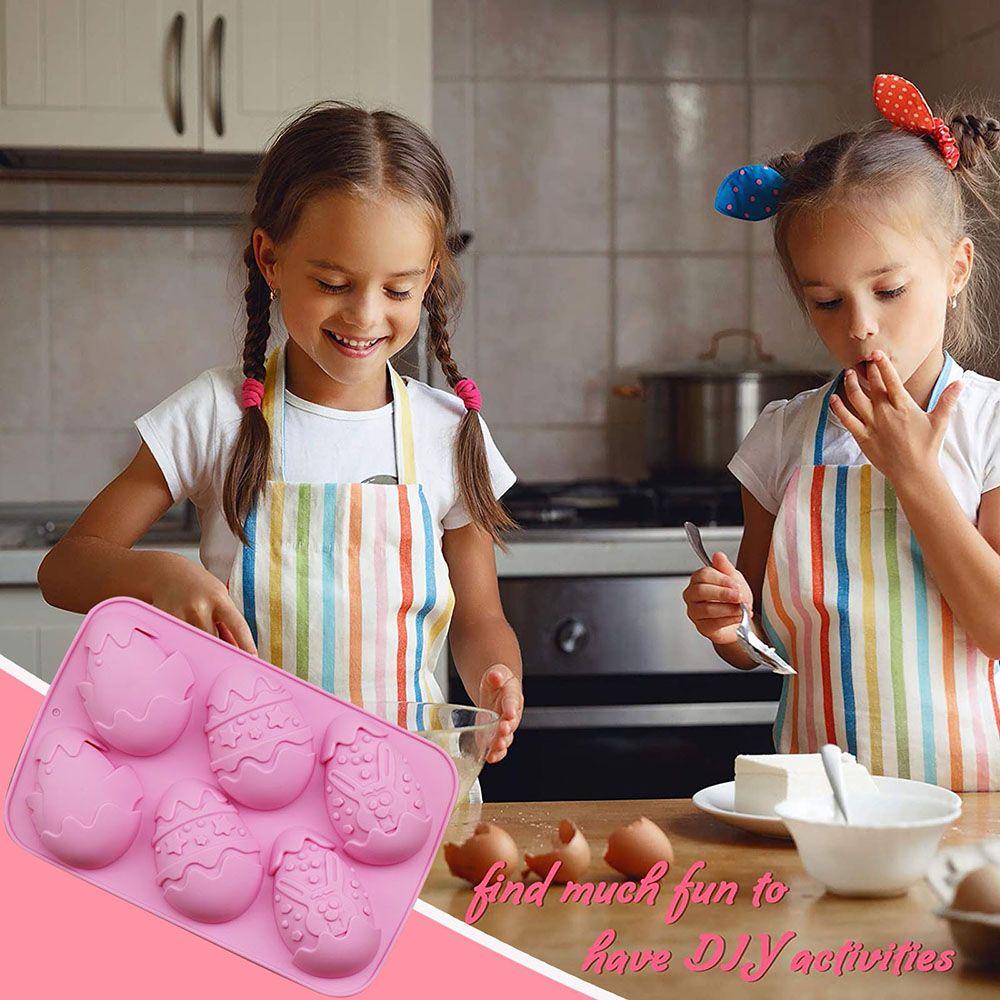 Solighter Easter Mold Rabbit Baking &amp; Pastry Tools Cetakan Silikon Happy Easter Kelinci Lucu