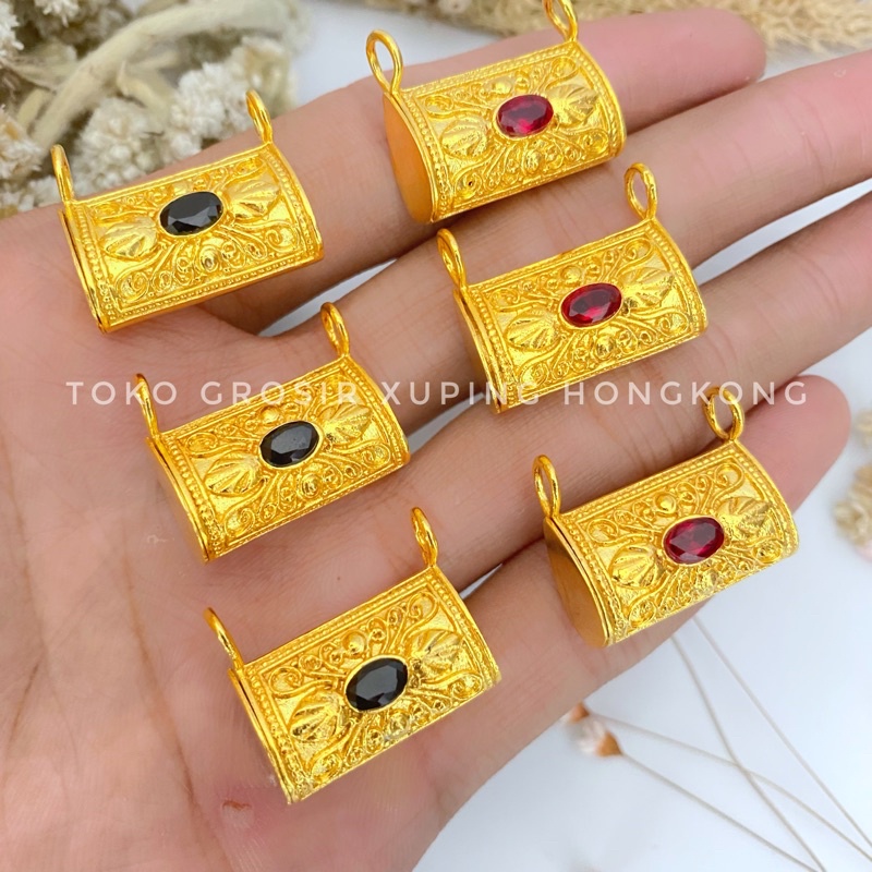 Blandong Bayi | Tembaga Lapis Emas Asli | Liontin bayi untuk acara 3 bulanan