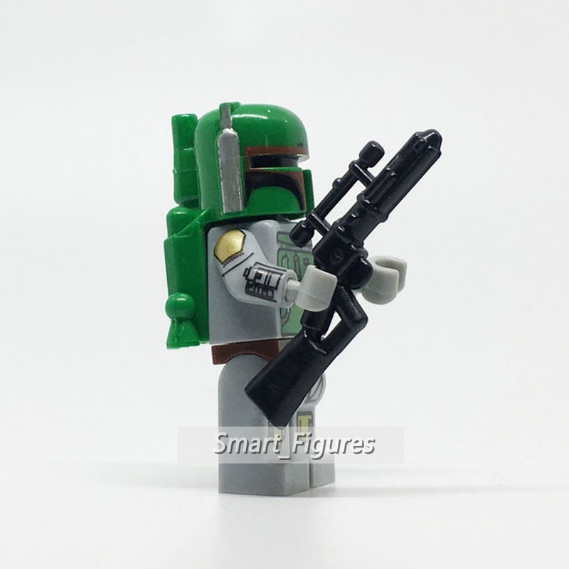 Mini Figure Star Wars Boba Fett Jango Fett Bounty Hunter Mandalorian Battle Armors PG640-42 Untuk Hadiah