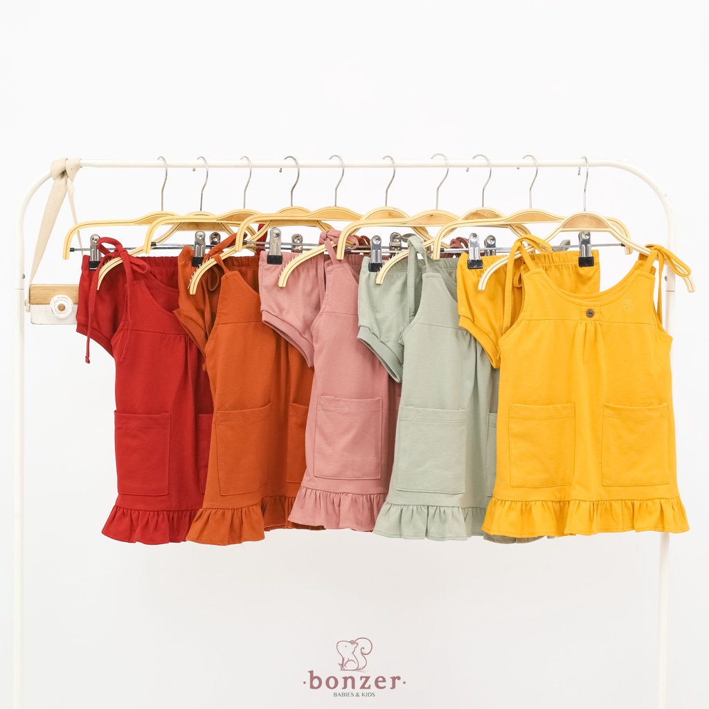 ORIGINAL Bonzer Baby FELICE DRESS - Dress bayi, dress anak, rok bayi, rok anak premium 6bulan - 24bu
