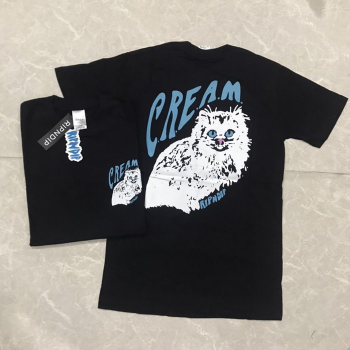 DVS0113 Ripndip CREAM Skate Tshirt ORIGINAL BLACK MARKET