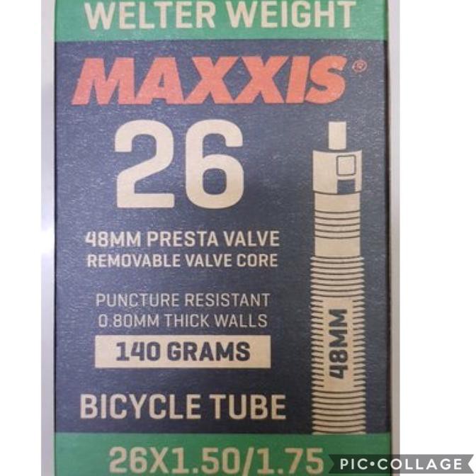 Ban Dalam Maxxis 26 x 1.50 - 1.75 Pentil Presta 48mm