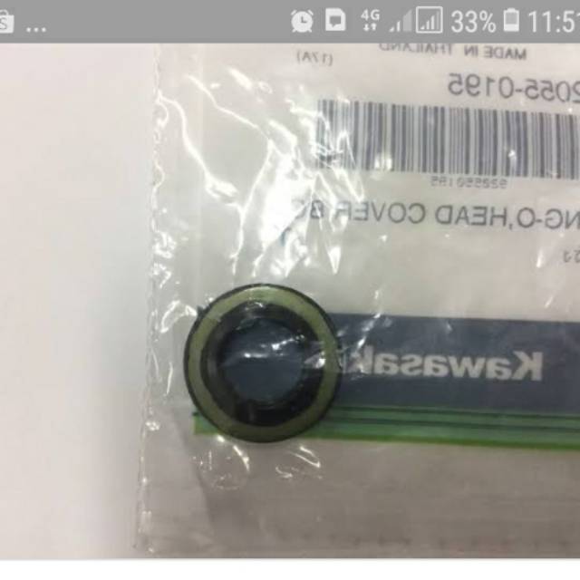 92055-0195 oring baut bolt cover tutup head ninja 250 karbu fi original Kawasaki Genuine Part