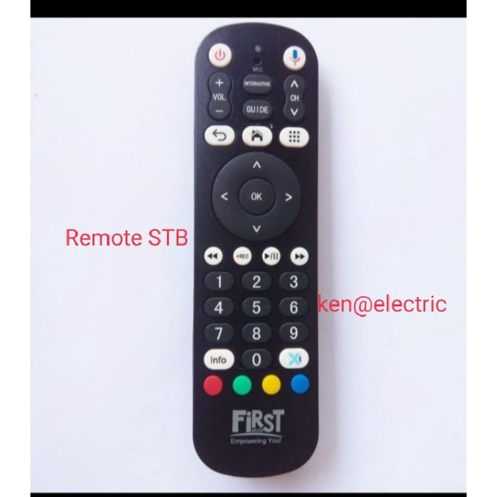 REMOT REMOTE STB FIRST MEDIA X1 INTERACTIVE SMART BOX 4K ASLI ORIGINAL