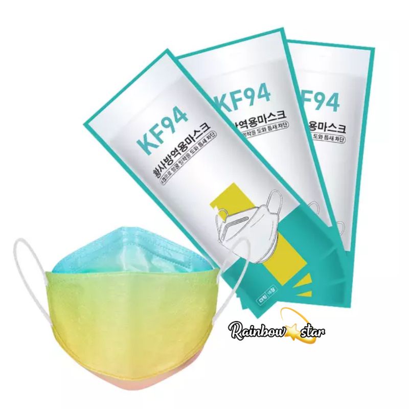 Masker KF94 Korea Import Gradasi 10pcs / Mask Ombre 3D 4ply