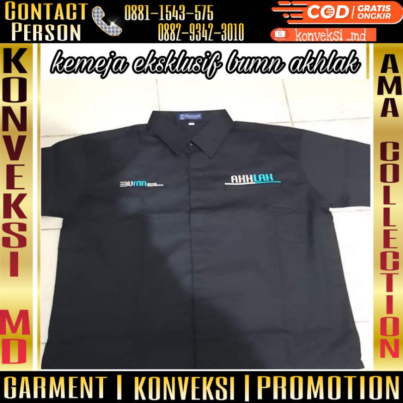 kemeja eksklusif bumn akhlak/seragam eksklusif bumn akhlak/kemeja BUMN akhlak