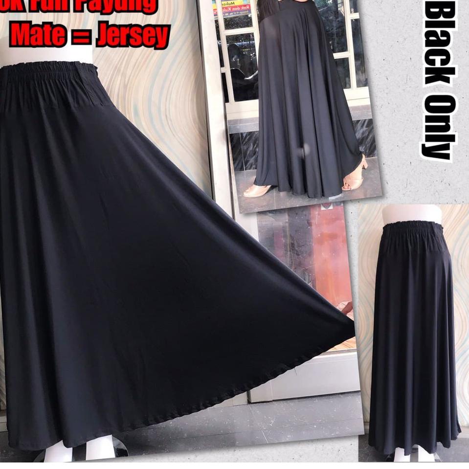 Keluaran Terbaru.. Rok Full Payung Bahan Jersey premium Adem,Jatuh,tebal dan Halus nyaman di pake / 