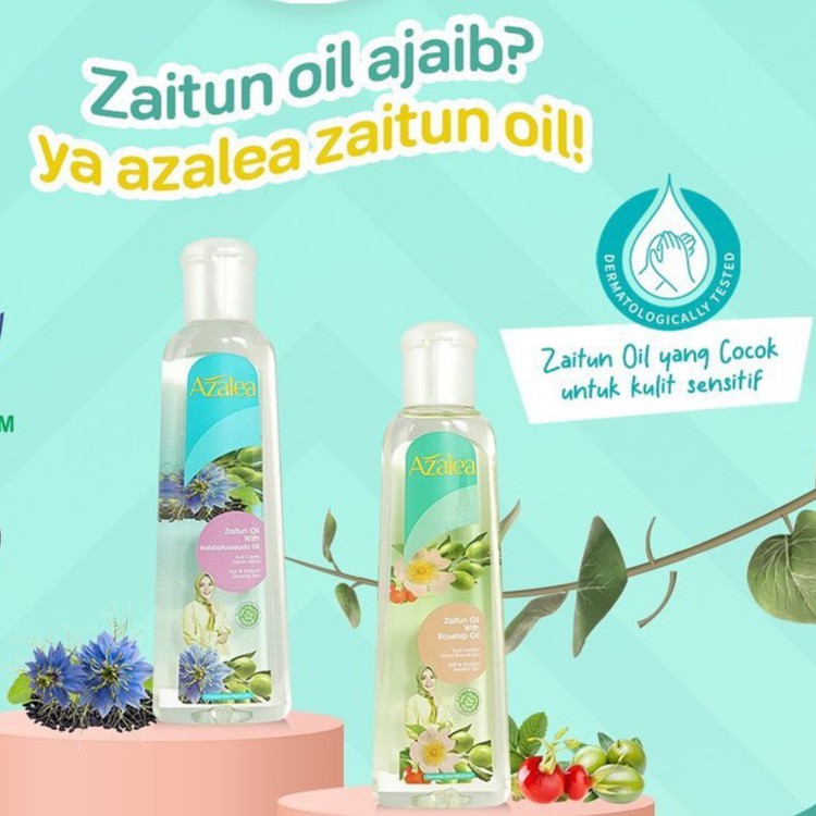 ⭐ BAGUS ⭐ AZALEA  ZAITUN OIL 150ML | Habbatussaudah Rosehip