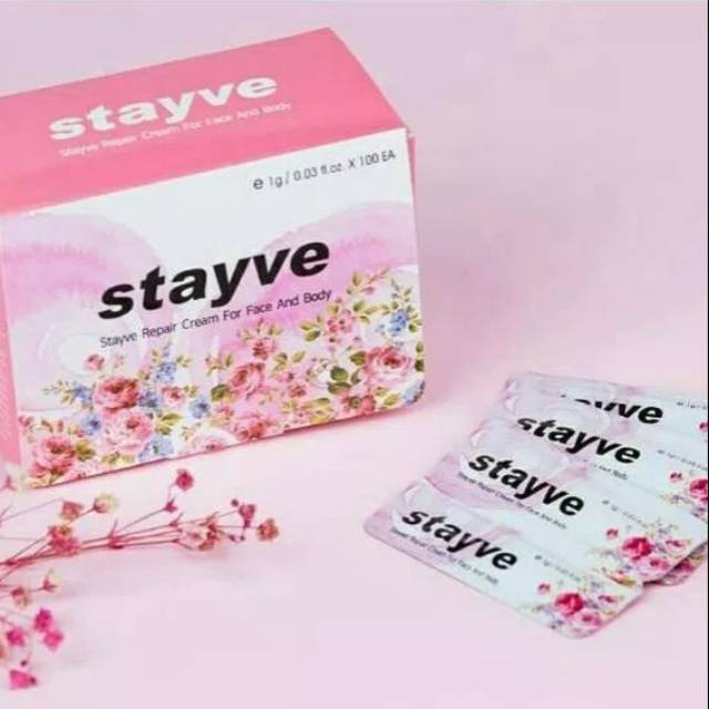 STAYVE AFTERCARE 1 BOX / STAYVE REPAIR CREAM SACHET / CREAM VITAMIN SETELAH SULAM ATAU BB GLOW