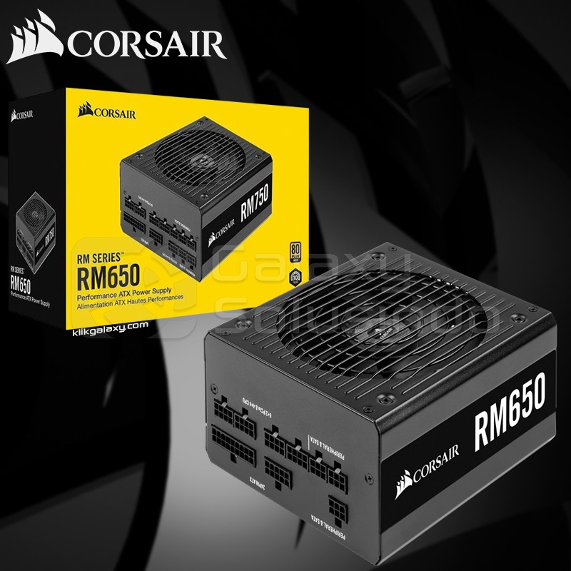 Power Supply Corsair Rm650 650 Watt 80 Plus Gold Certified Fully Modular Shopee Indonesia