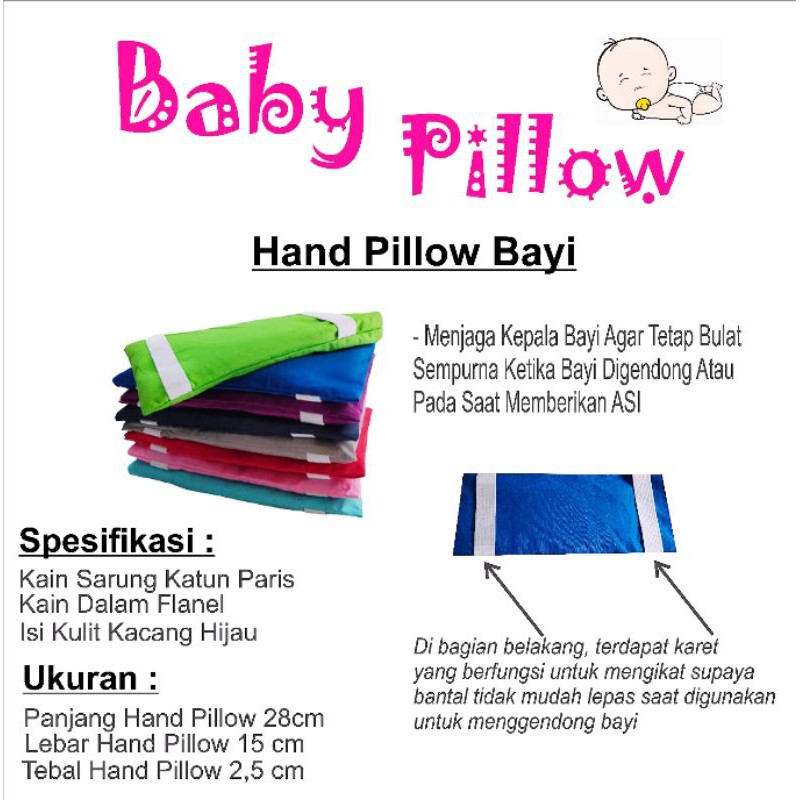 Hand Pillow Bayi Anti Peyang Kulit Kacang Hijau