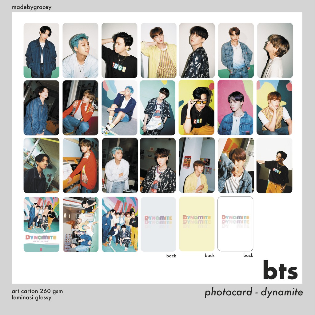 [PO] Photocard BTS - Dynamite PC 2 sisi
