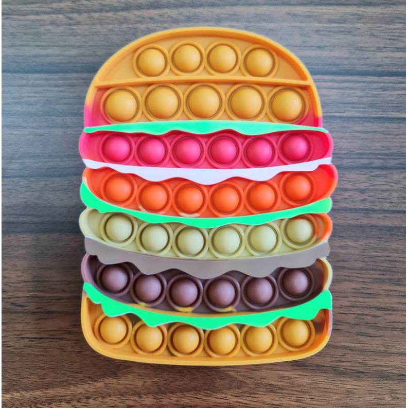 Pop It Fidged Toys Mainan TikTok Push Pop-Burger