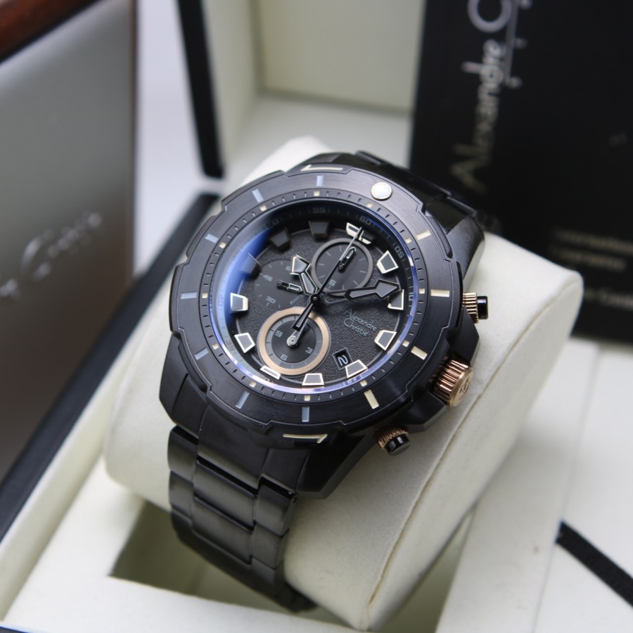 JAM TANGAN PRIA ALEXANDRE CHRISTIE AC 6606 RANTAI ORIGINAL GARANSI RESMI 1 TAHUN