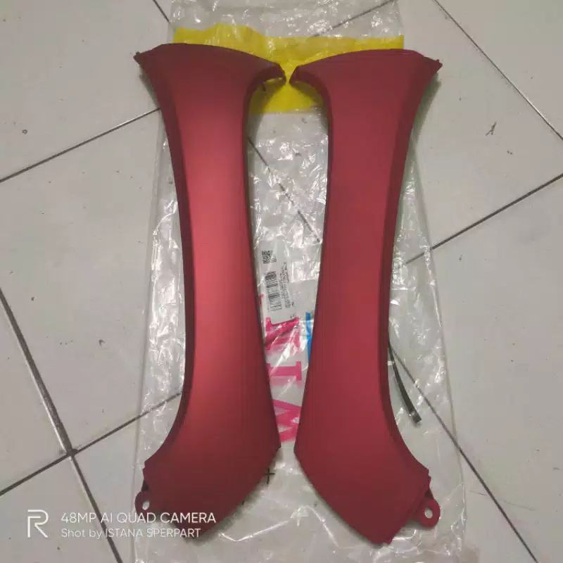 Sayap samping kap body depan scoopy fi esp new k93 2019 2020 Matte Red Merah Doff
