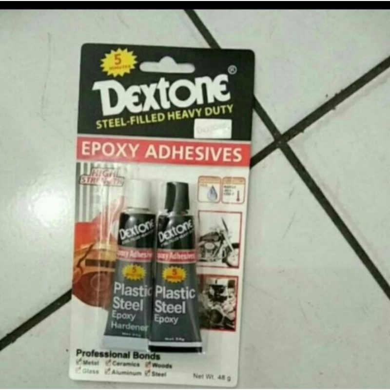 

LEM BESI DEXTONE 5 MENIT 48GR / LEM EPOXY