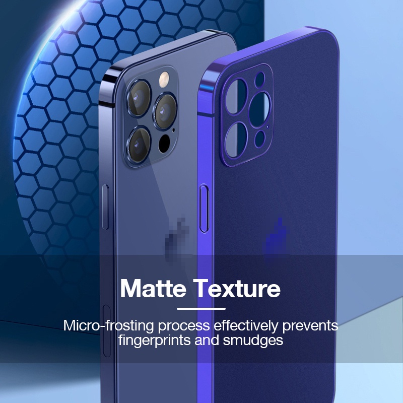 Square Plating Matte Phone Case Kompatibel Dengan iPhone X XS MAX XR Straight Edge Slim Soft TPU Shockproof Cover Full Casing Pelindung Kamera