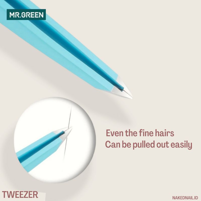 Pinset alis pinset eyebrows eyelash MR GREEN GERMANY ORIGINAL Tweezer