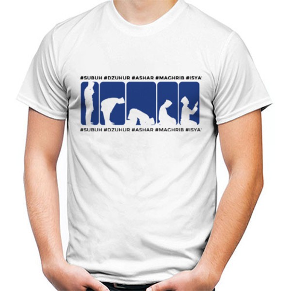 GALETHA Kaos Pria Dakwah Sholat 5 waktu / jaket pria / kaos distro / baju kaos pria murah COD