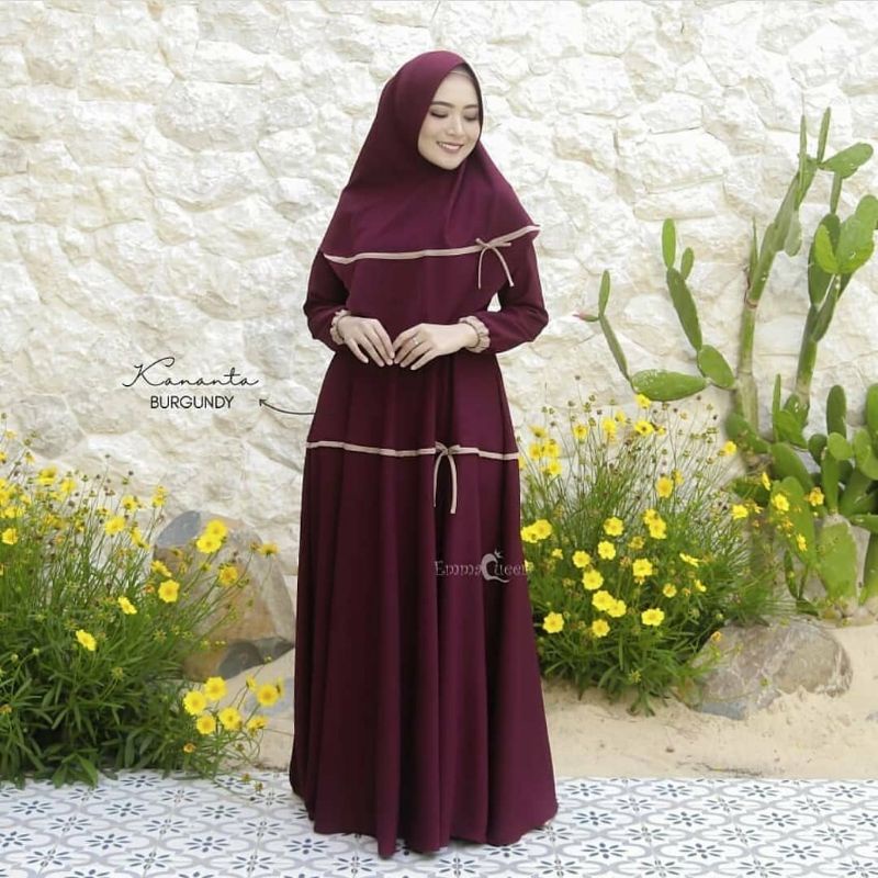 Baju Gamis Syari Syar I asdf Muslim Pesta Fashion Wanita Remaja Murah Terbaru Dress Polos 2020 2021