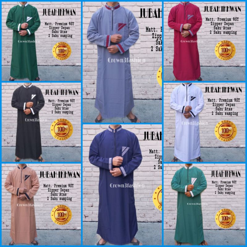 Jubah Arab Gamis Pria Muslim Terbaru √COD