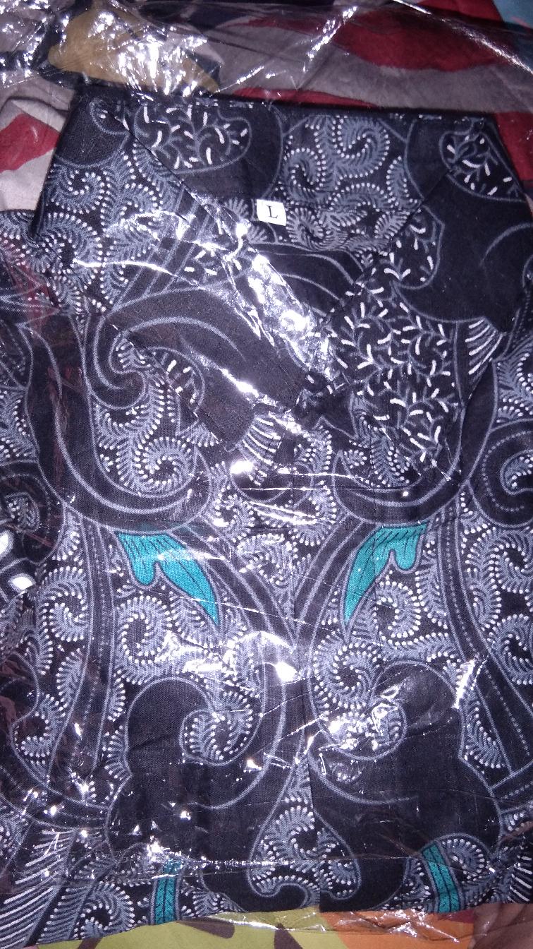 Baju Batik Couple Ayah Dan Anak Cowok Motif Dimensi Abu / Baju Ayah Dan Anak Terlaris / Cod