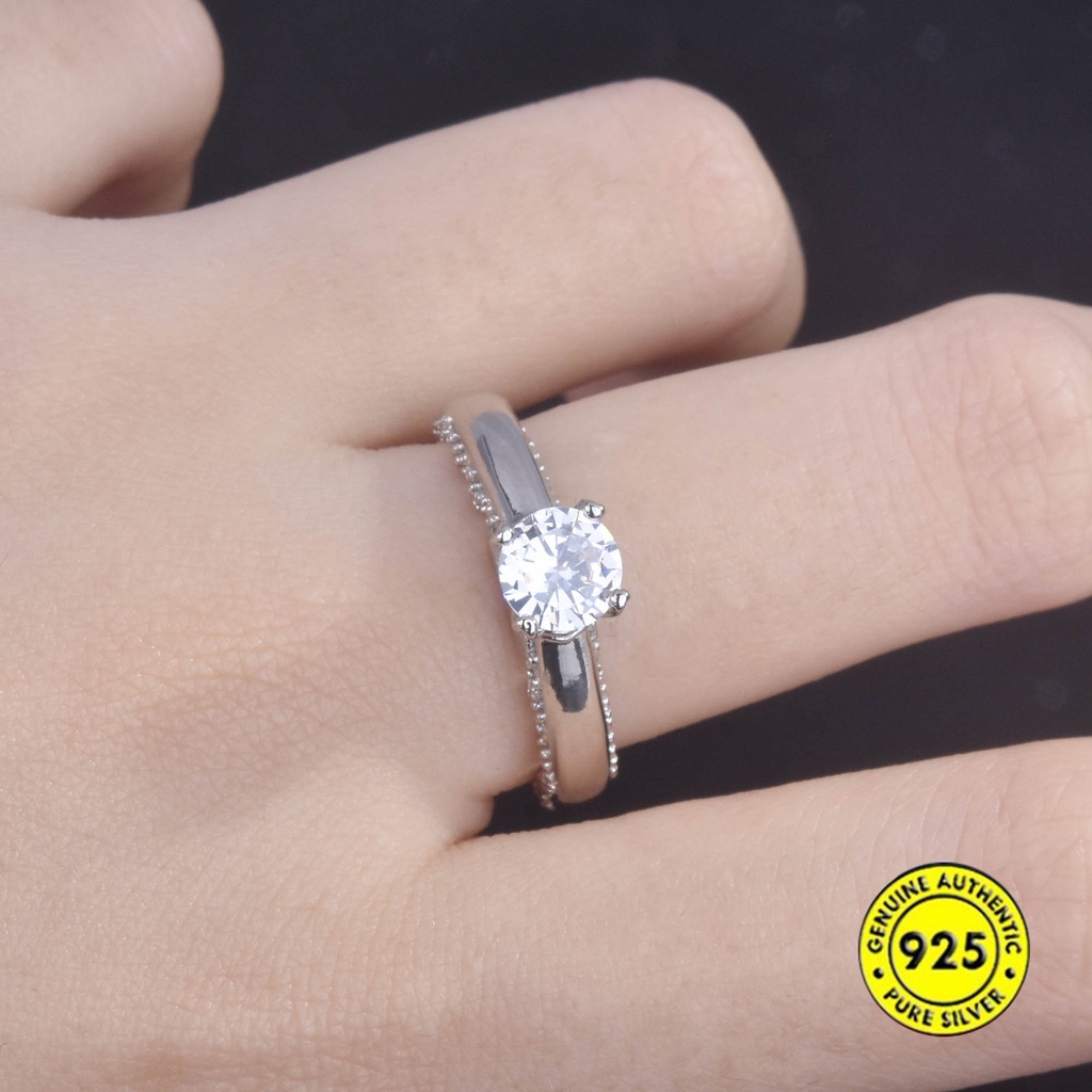 Cincin Model Terbuka Desain Delapan Hati Delapan Panah Adjustable Untuk Wanita