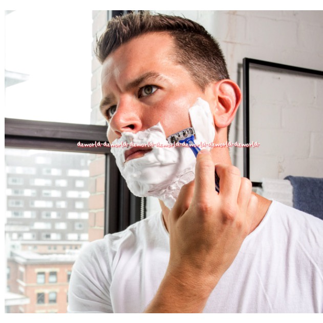 Gillette Blue II Plus Pisau Gukur Gillete Biru Pivot isi 2pcs Gilete Blu Shaving Shaver Pisau Cukur Pria Laki Laki Blue2