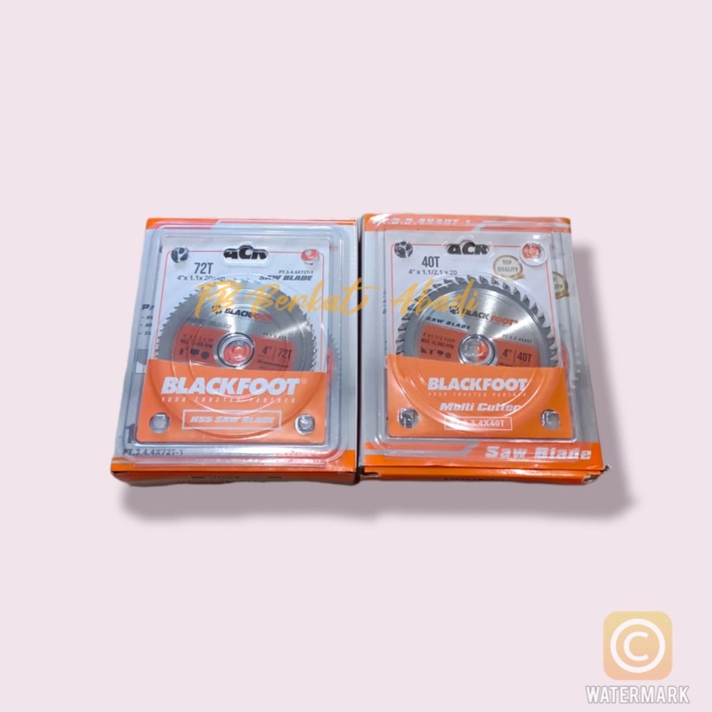 

Mata Gerinda Potong Kayu Triplek Alumunium Aloy 4" 40T 72T BLACKFOOT - 72T