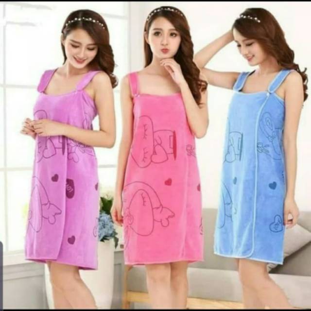Handuk baju || baju mandi || handuk baju mandi multifungsi berenang dll