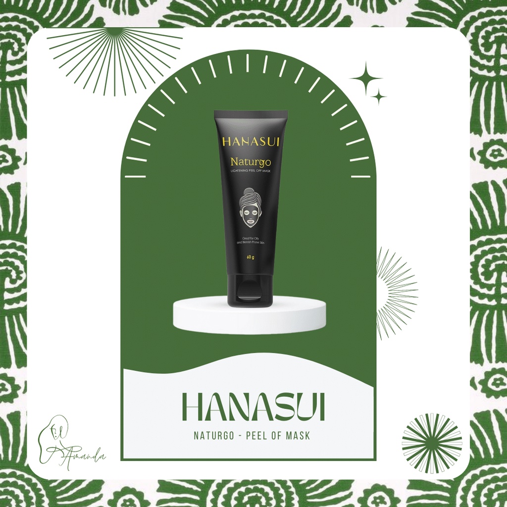 Jual TERMURAH!! HANASUI Naturgo Peel Off Mask Black Tube 60gr (100% ...