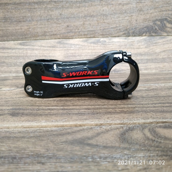 Stem S-Works Specialized Carbon 90mm 6 Degrees OS - Stem Road Bike MTB