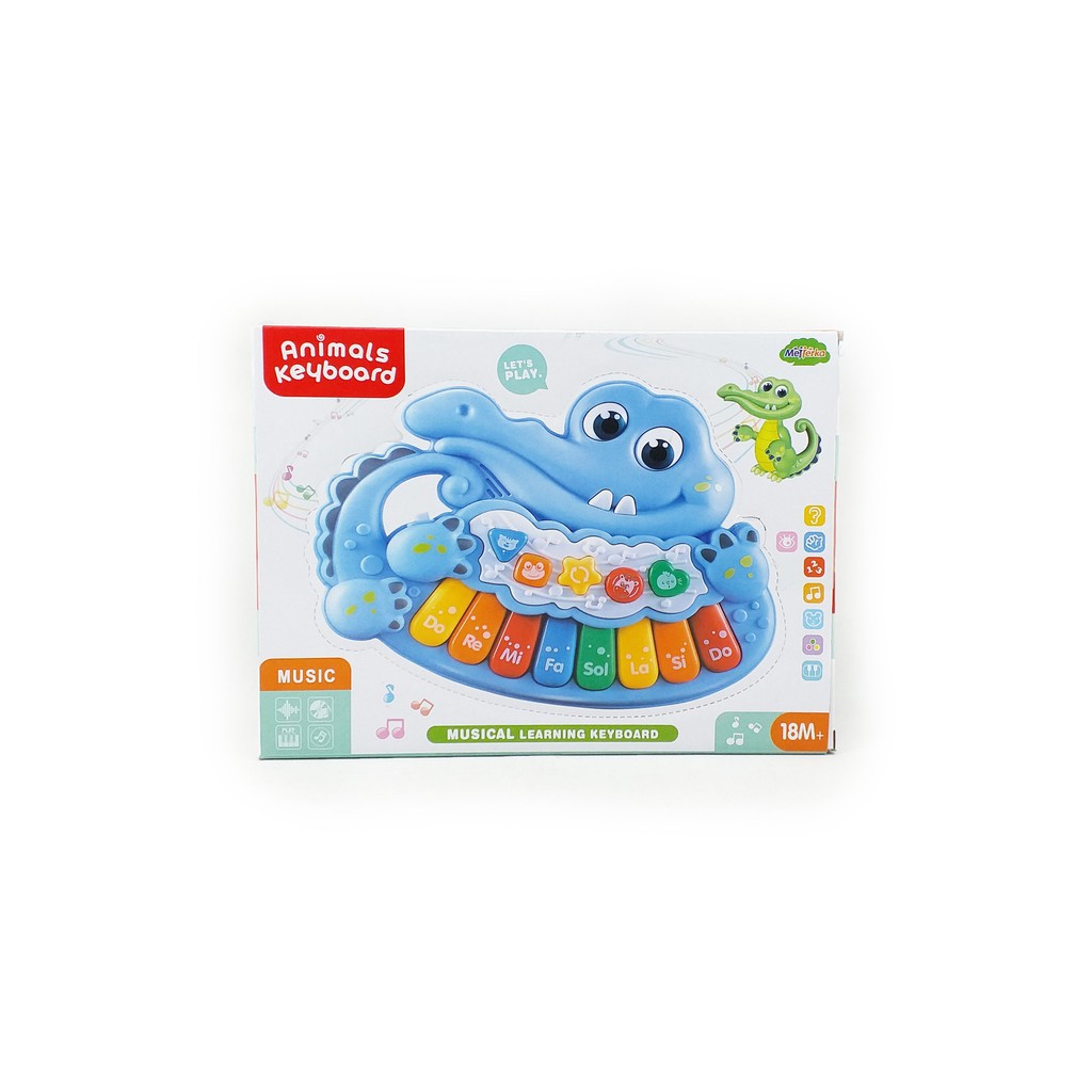 Mainan Bayi Piano Buaya MTK011 Animal Keyboard