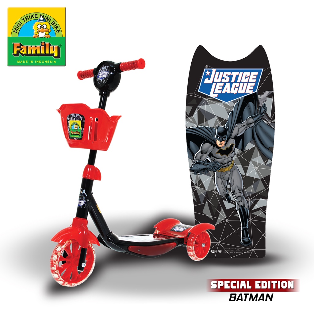 Scooter Anak Roda 3 Otoped Skuter FAMILY SC 7802 Justice League otoped