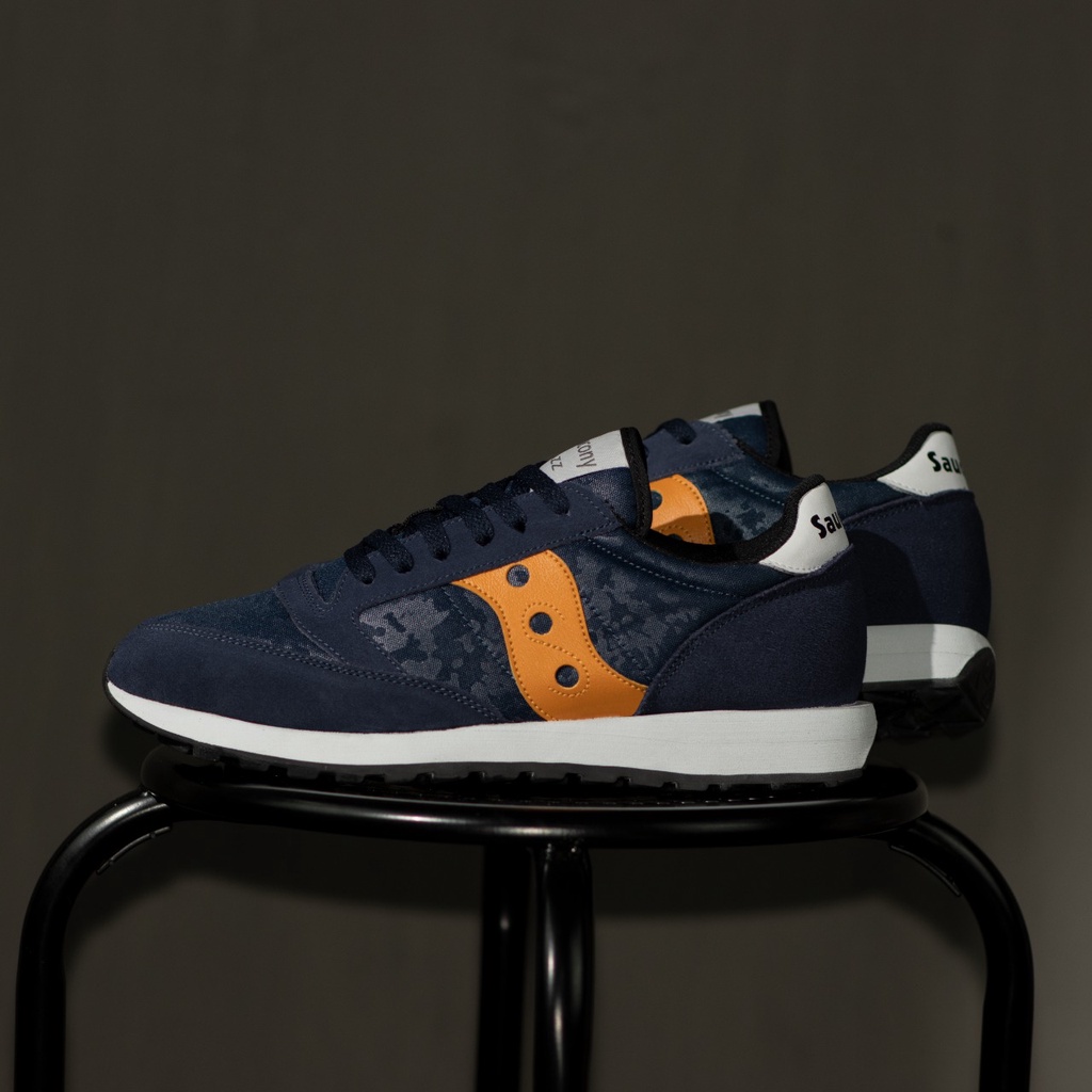 saucony jazz tan navy