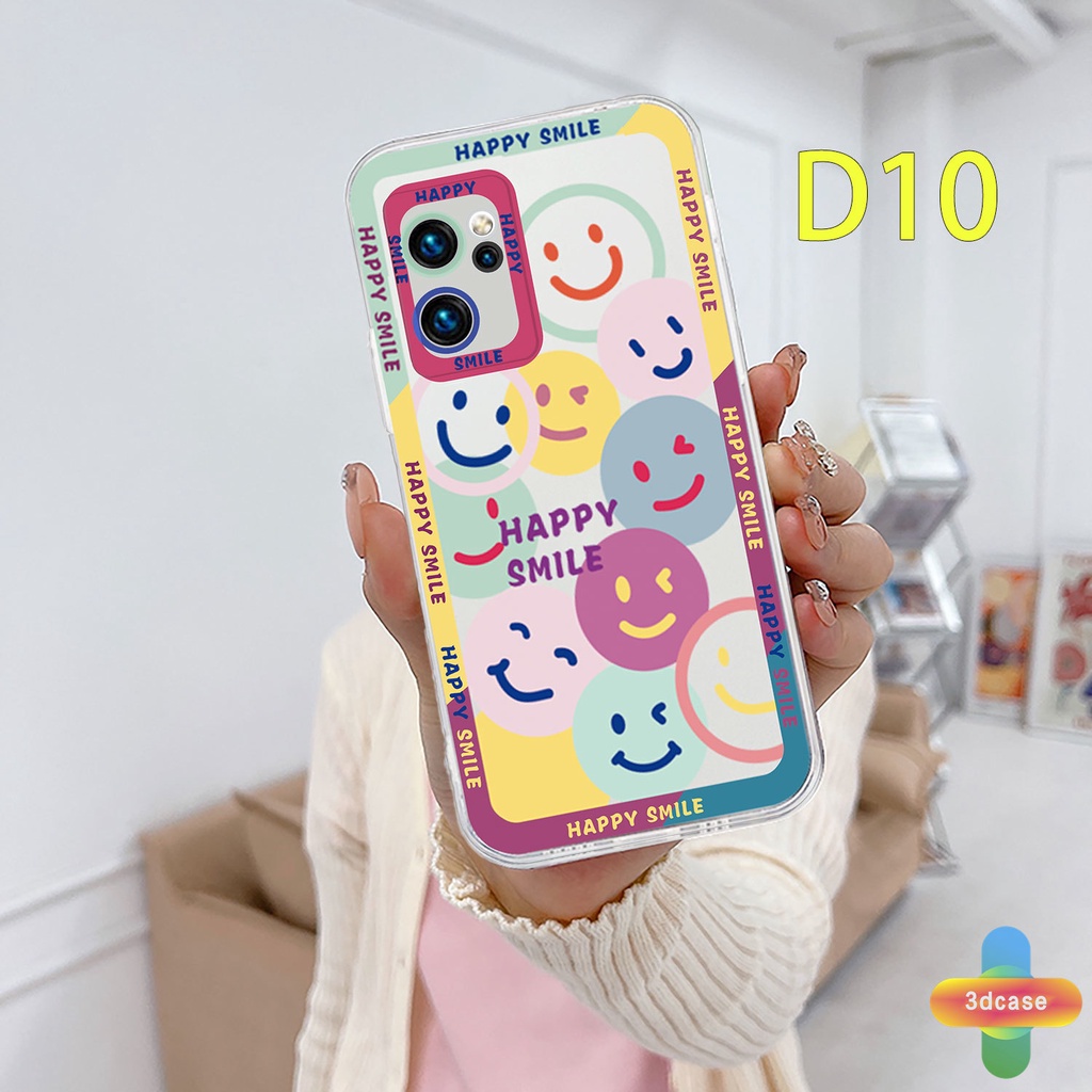 Casing OPPO A54 A5S A3S A15 A76 A96 A16 A95 A55 A7 A5 A9 A31 A53 A33 2020 A12 A1K A16E A16K A54S Reno 4 5F 4F 4 5 06 Lite A74 A15S A52 A11K A92 A35 A11 A93 A32 A72 A94 A53S F19 F17 PRO A16S A12S A36 Happy Smiley TPU Shockproof Angel Eyes Protector Cover