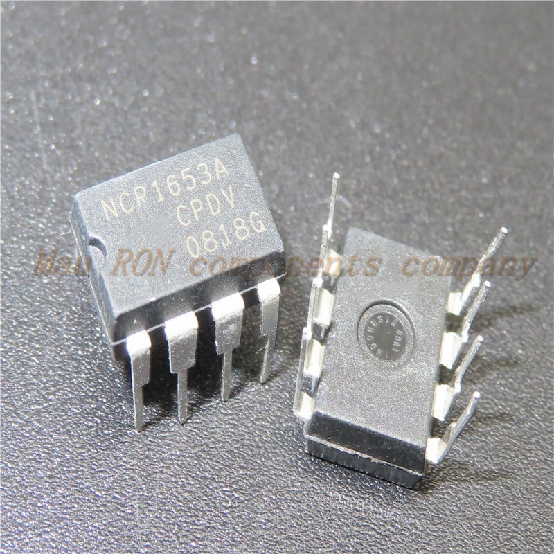 10pcs / LOT Sparepart Komponen Elektronik chip power LCD 1653A NCP1653APG NCP1653A NCP1653 DIP-8