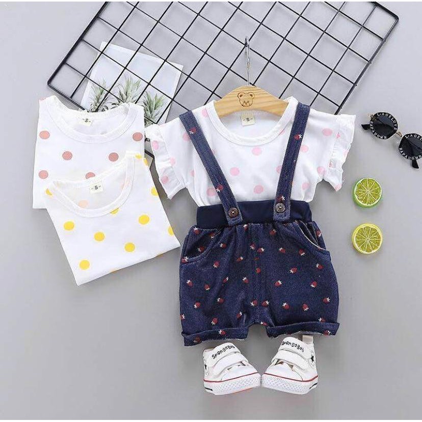 OVERALL ANAK CEWEK IMPORT/BAJU ANAK CEWEK USIA 6-15 BULAN
