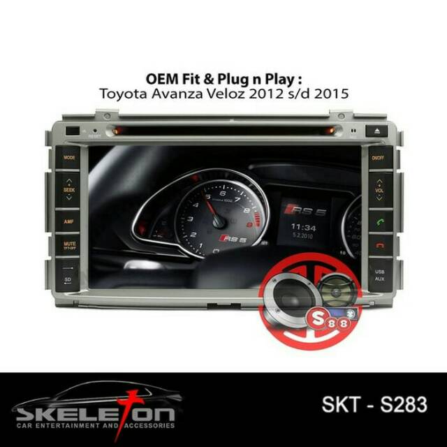 Double Din OEM Avanza Veloz by Skeleton