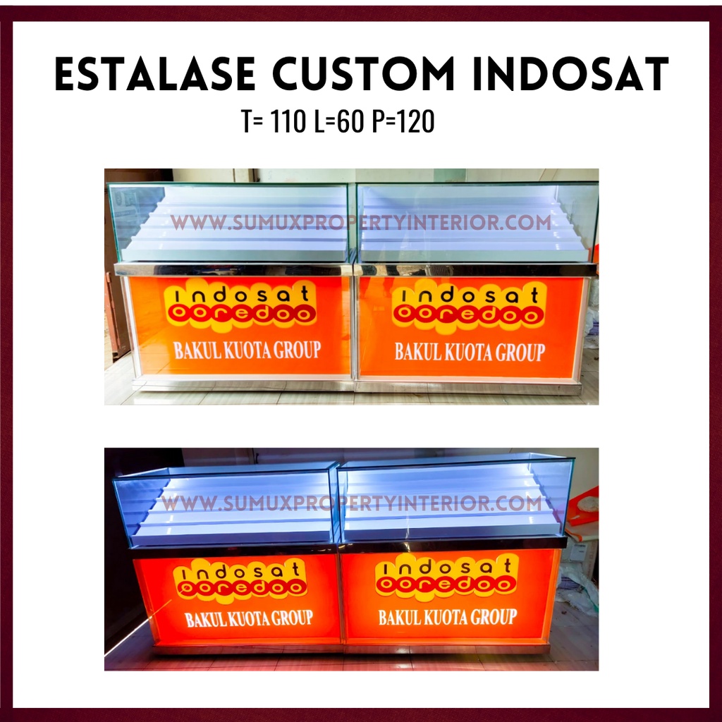 ETALASE KEKINIAN MODERN CUSTOM KONTER, BACA DESKRIPSI SEBELUM CHECKOUT