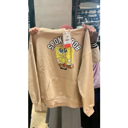 HOODIE BERSHKA SPONGEBOB ORI WITH TAG