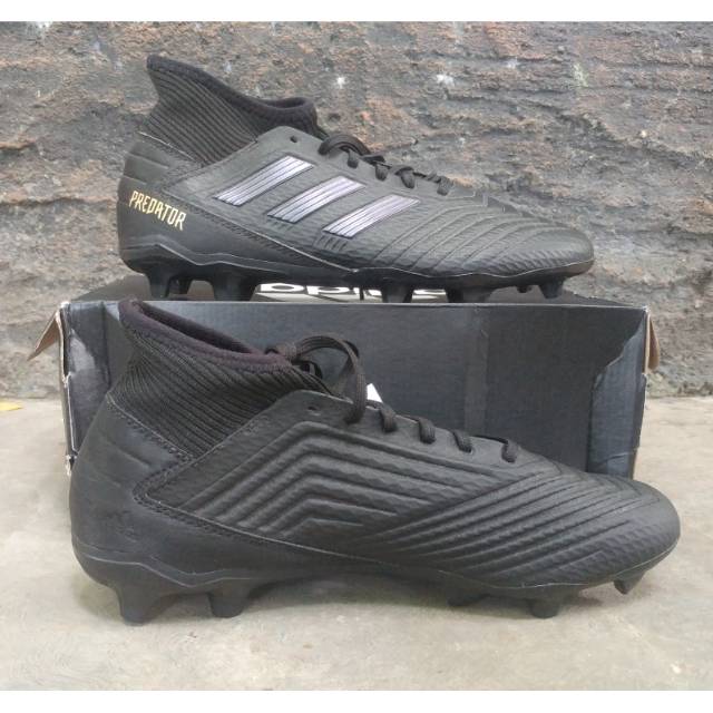 Sepatu bola adidas predator 19.3 fg all black