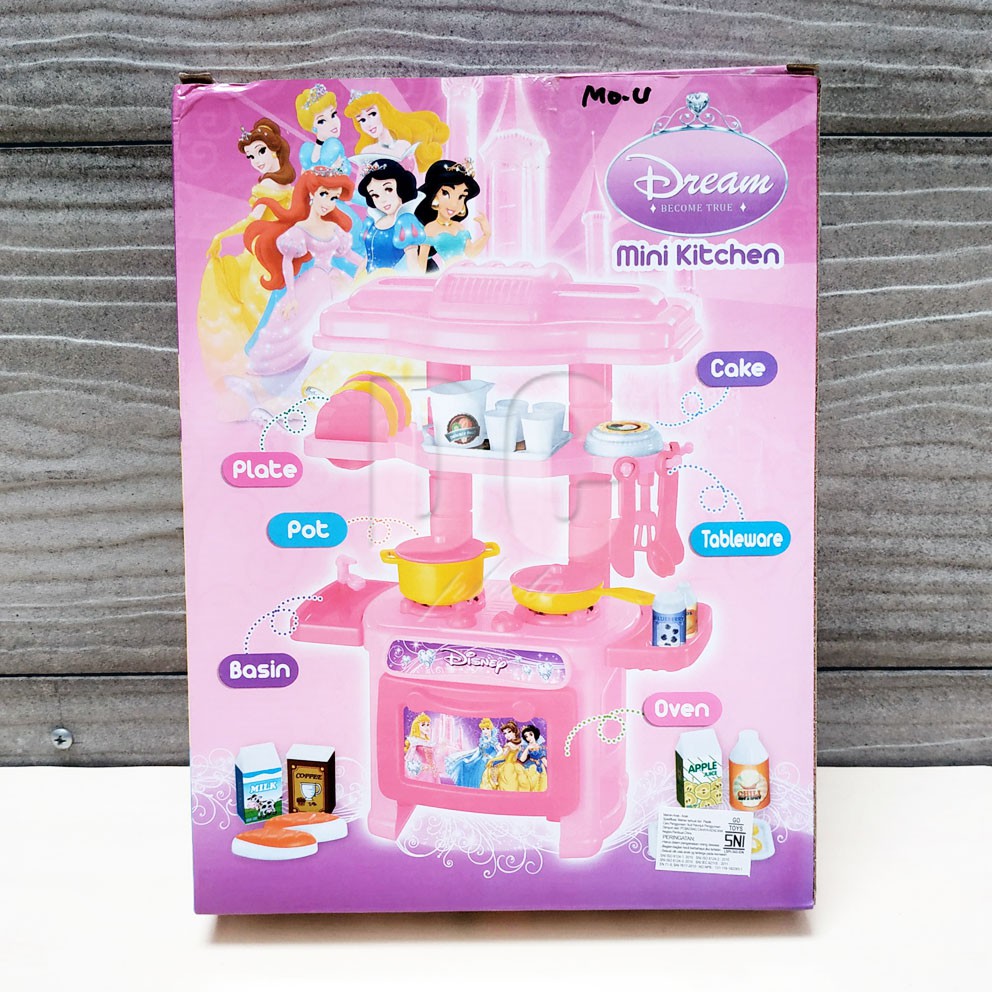 Mini Kitchen Set Princess Mainan Peralatan Dapur Mini Masak-masakan