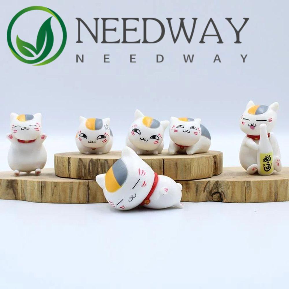 Needway  Japanese Anime Natsume Yuujinchou Cute Toys Nyanko Sensei Figure Action Figure Mini Figure Toys Model Toys Kids Gift PVC Cartoon Figures Cat Action Figure