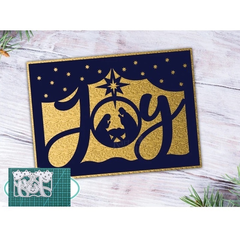 Cetakan Cutting Dies Bahan Metal Desain Merry Christmas Untuk Dekorasi Scrapbook